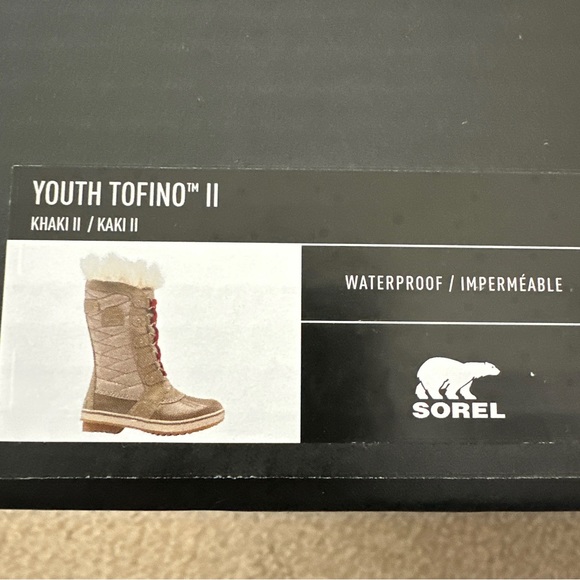 Sorel Youth Tofino II Waterproof Khaki Boots - Picture 8 of 8